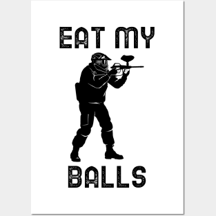 Eat My Balls Paintball Posters and Art